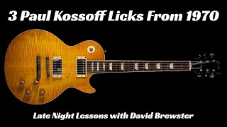 3 Paul Kossoff Licks From 1970 [upl. by Natiha]