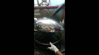 How to spray chrome new revolutionary chrome system for Royal Enfield Tank [upl. by Naelcm]