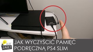 Jak wyczyścić pamięć podręczną cache konsoli PS4 Slim  alejaktozrobic [upl. by Ayr980]