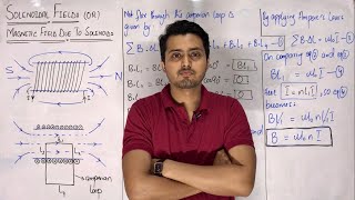 Solenoid  Magnetic field due to a solenoid  Solenoidal field  Electromagnetism  Ampere’s law [upl. by Chemash]