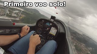 Planador Primeiro voo solo Grob G103 Twin II Voo a vela [upl. by Enyrhtac]