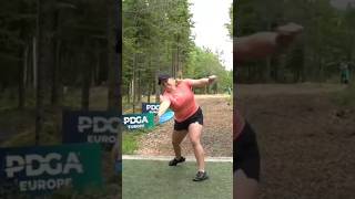 Eveliina Salonen near ace at PCS Open 2023 shorts discgolf proplayer [upl. by Mcquade]