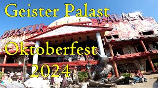 Geister Palast Geisterbahn Oktoberfest Wiesn München 2024 onride [upl. by Liryc]