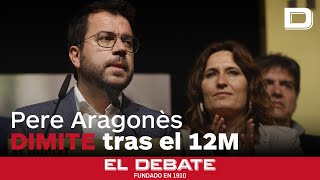 Aragonès anuncia que dimite y deja el Parlamento tras el desplome electoral [upl. by Erle]