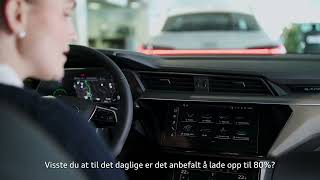 Spar batteriet på Audi etron ved å lade kun til 80 [upl. by Ahsirkal]