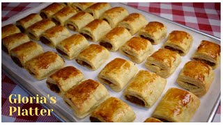 Stuffed Baked Puff Pastry recipe ideas easyrecipe simple appetizers savory [upl. by Alyhc]