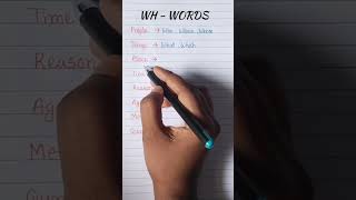 Wh words english mrenglishwallah class6 education grade6 englishgrammar [upl. by Tate345]