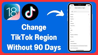 Unable To Change TikTok Region How To Change TikTok Region Without 90 Days  iOS 18 [upl. by Turnheim774]