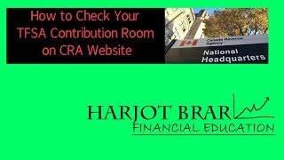 How to check TFSA Contribution Room On CRA Website [upl. by Amaris]