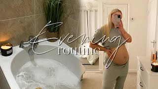 MY REALISTIC PREGNANCY EVENING ROUTINE  after working my 95 [upl. by Aissej]