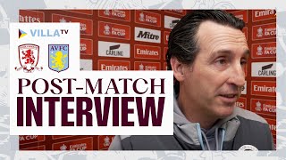 POST MATCH  Unai Emery on 10 Win Over Middlesbrough FC [upl. by Highams241]