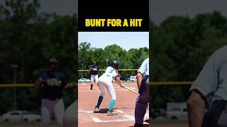 🥎Swift Bunt Speedster Beats the Throw for a Base Hit 🌪️🥎 softball [upl. by Colton]