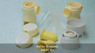 Medela Sonata Breast Pump  How to Clean [upl. by Auhso640]