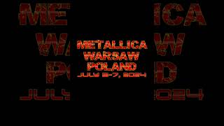 METALLICA  METALLICA Warsaw PL Poland  5 i 7 lipca 2024  PGE Narodowy Warszawa Polska [upl. by Aisenet]