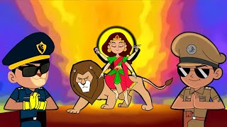 little singham New episode  little Shera cartoon  little singham vs kaal rakhsas  Shakti Durga 🔱 [upl. by Ihsakat949]