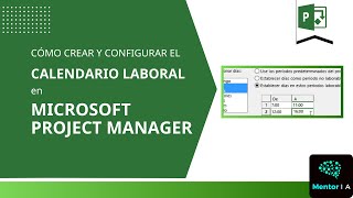 Cómo crear un calendario laboral en Project Manager [upl. by Ihdin852]