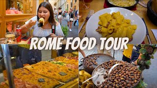 Best ROME Food Tour  Pasta Carbonara Colosseum Gelato Roman Pizza amp More [upl. by Pearson]