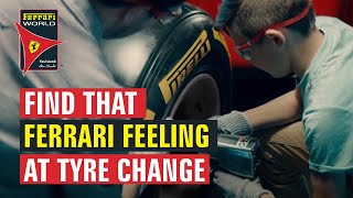 Tyre Change Challenge I Ferrari World Yas Island Abu Dhabi [upl. by Lalo322]