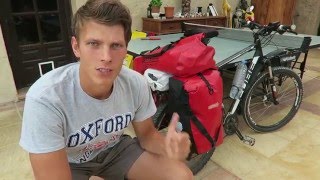 Ortleib Back Roller Pannier and Rack Pack review after bicycle tour [upl. by Tade619]