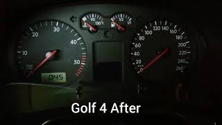 VW Golf 4 Needle sweep check and lights [upl. by Pazia]