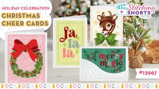 OESD Holiday Celebration  Christmas Cheer Machine Embroidered Cards [upl. by Inail]