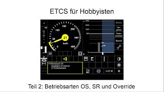 ETCS für Hobbyisten Betriebsarten OS SR und Override [upl. by Kecaj]