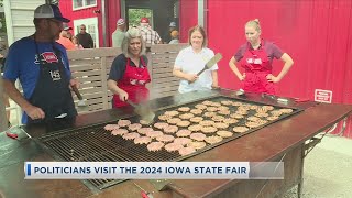 Politicians Visit 2024 Iowa State Fair [upl. by Amees957]