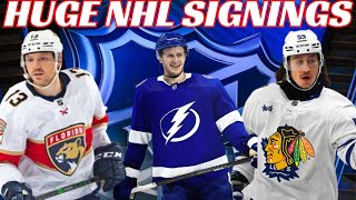 Huge NHL Signings  Guentzel Reinhart Bertuzzi amp More [upl. by Anirdnajela]