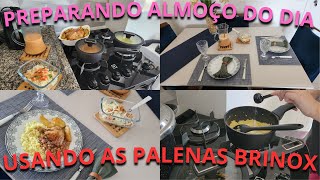 Preparando almoço nas panelas Brinox  Fiz um galeto delicioso [upl. by Hcurab]