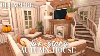 Roblox Bloxburg  No Advanced Placing Autumnal Family Home  Minami Oroi [upl. by Auqinimod]