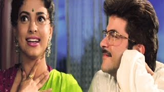 Juhi Chawla sings for Anil Kapoor  Andaz Comedy Scene 1822 [upl. by Malvin]