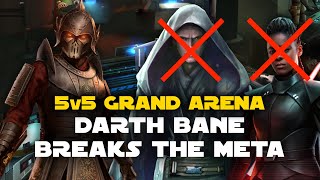 5v5 GAC Darth Bane wrecks everything  SWGOH Grand Arena [upl. by Durant]