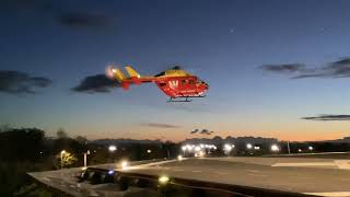 Two rescue helicopters at Waikato hospital [upl. by Kaja10]