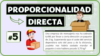 Ejercicio 5 Proporcionalidad DIRECTA ✅ [upl. by Nnyltiac]