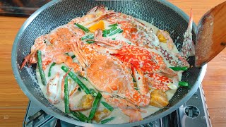 Ginataang Alimasag Recipe Crab In Coconut Milk [upl. by Esiuqcaj189]