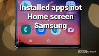 how to fix Installed apps not showing on Home screen android samsung  apps not showing home screen [upl. by Lysander756]