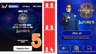 KBC Juniors Registration Day 5 Quiz Answer Today 6 September 2024  Kaun Banega Crorepati Juniors Q [upl. by Doherty]