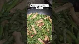 Adobong sitaw at tokwa healthy vegetables idea shortsfeed shorts [upl. by Nnylsoj]