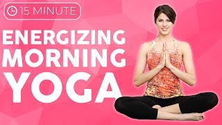 15 minute Morning Yoga Workout 🔥 Full Body Energizing Yoga BURN [upl. by Ahteral]