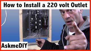 How to install a 220 volt outlet [upl. by Sukram622]