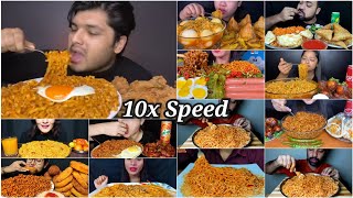 ASMR Food Compilation  Lots Of Spicy Noodles Eating Challenge 🔥  Indian Food Mukbang Eating Show [upl. by Nawj911]