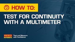 How To Test for Continuity with a Multimeter [upl. by Guadalupe]