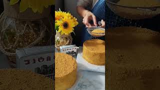 Honey Cake decorations 🍯moresubscribers moreveiws baking honeycake cake fall fypシ゚viral fyp [upl. by Rogovy]