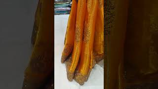 2024new trend saree yellow color pe jari work pe havy saree pls like subscribe🙏 pls like 🙏subscribe🙏 [upl. by Norred]