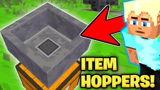 ✔ shorts Multicraft  HOW TO USE ITEM HOPPERS AND CONNECT THEM Tips and tricks XREALM 🐼 [upl. by Jarv]