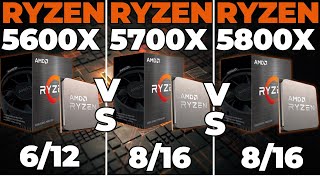 Ryzen 5 5600x vs Ryzen 7 5700X vs Ryzen 7 5800X [upl. by Venita746]