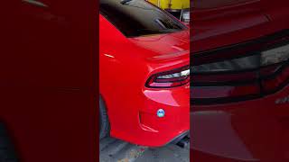 Rear muffeler dlte on gt dodge charger 2022 and added 5” tips🥶 dodgecharger dodgechargerwidebody [upl. by Kare]