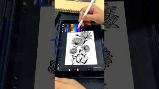 Procreate Art🩷💜🩵 satisfying viralvideos shortvideos youtubeshorts procreateart artist yt [upl. by Whitman]