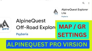 Alpine quest app Pro virsion Grmap settings kaise kare alpine map [upl. by Sigmund]