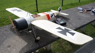 Fokker E III Eindecker WW1 1520mm Bausatz Hobbyking [upl. by Ahsienet]